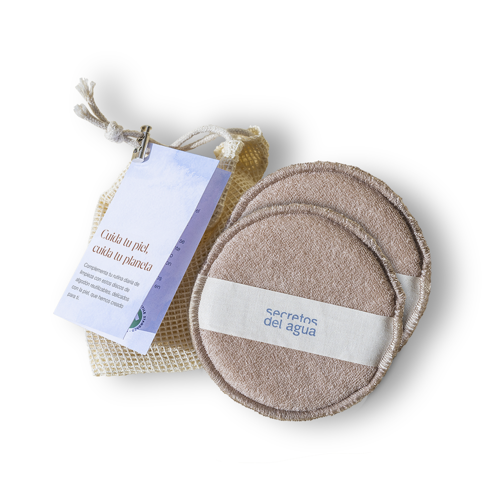 Discos de algodón reutilizables