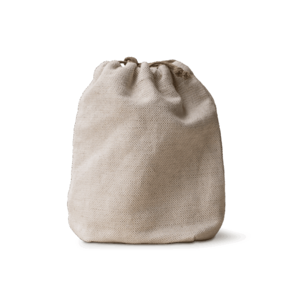 Handwoven linen toiletry bag